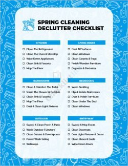 Spring Cleaning Declutter Checklist
