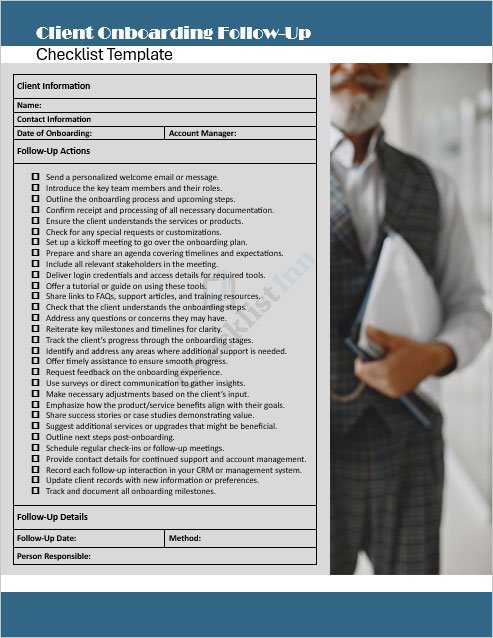 Client Onboarding Follow-Up Checklist Template
