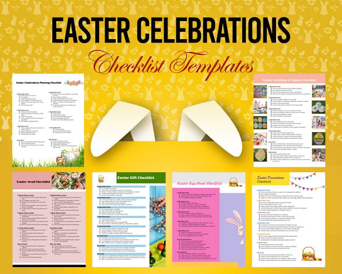 Easter Celebrations Checklists Formatted In MS Word