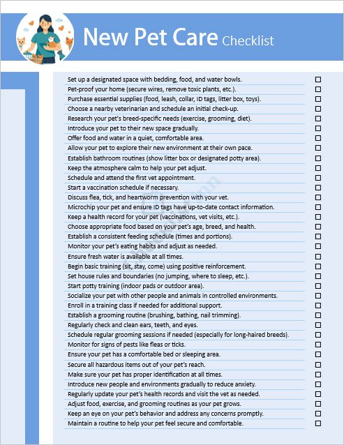 New Pet Care Template