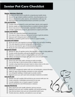 Senior Pet Care Template
