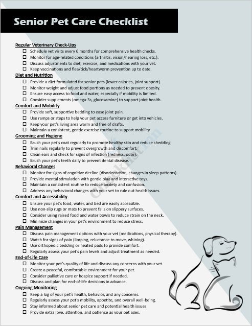 Senior Pet Care Template