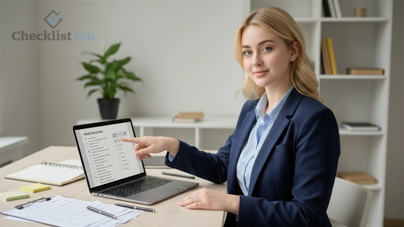 Editable and printable student learning checklist templates in use