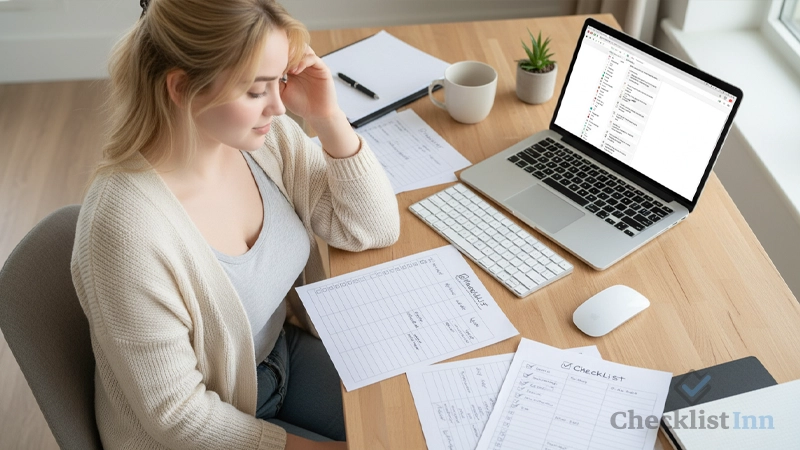 Collection of student learning and progress checklist templates